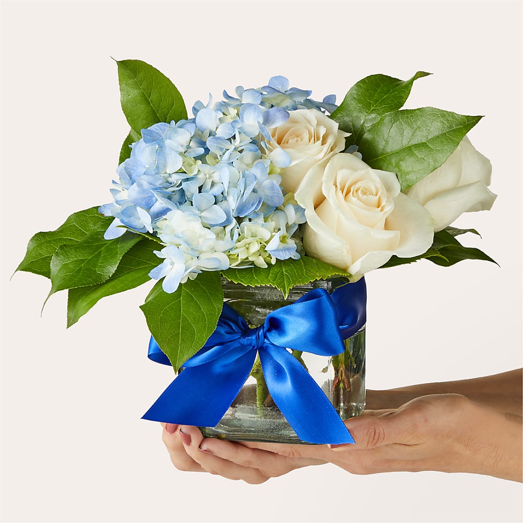 Sky Blue Delight Bouquet – Amora Floral Studio, Mooresville NC