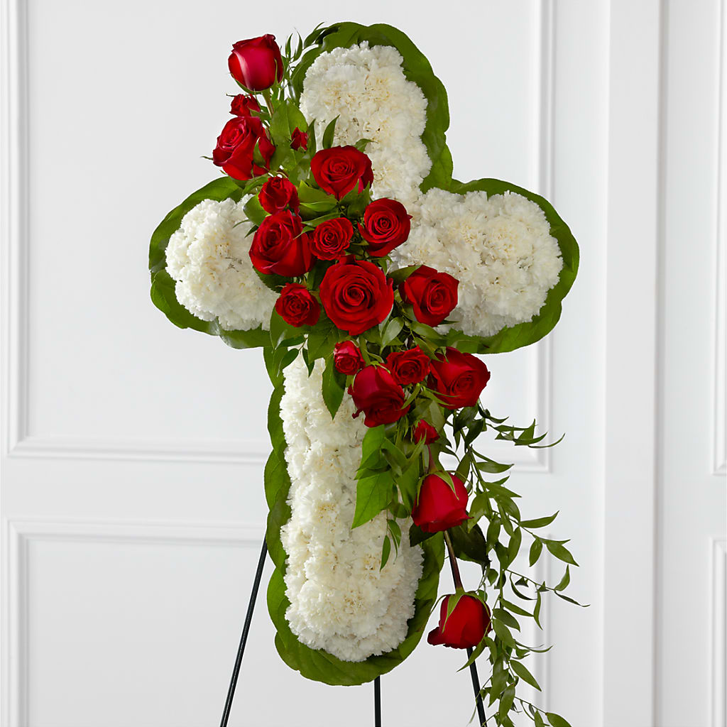 Floral Cross Easel – Amora Floral Studio, Mooresville NC