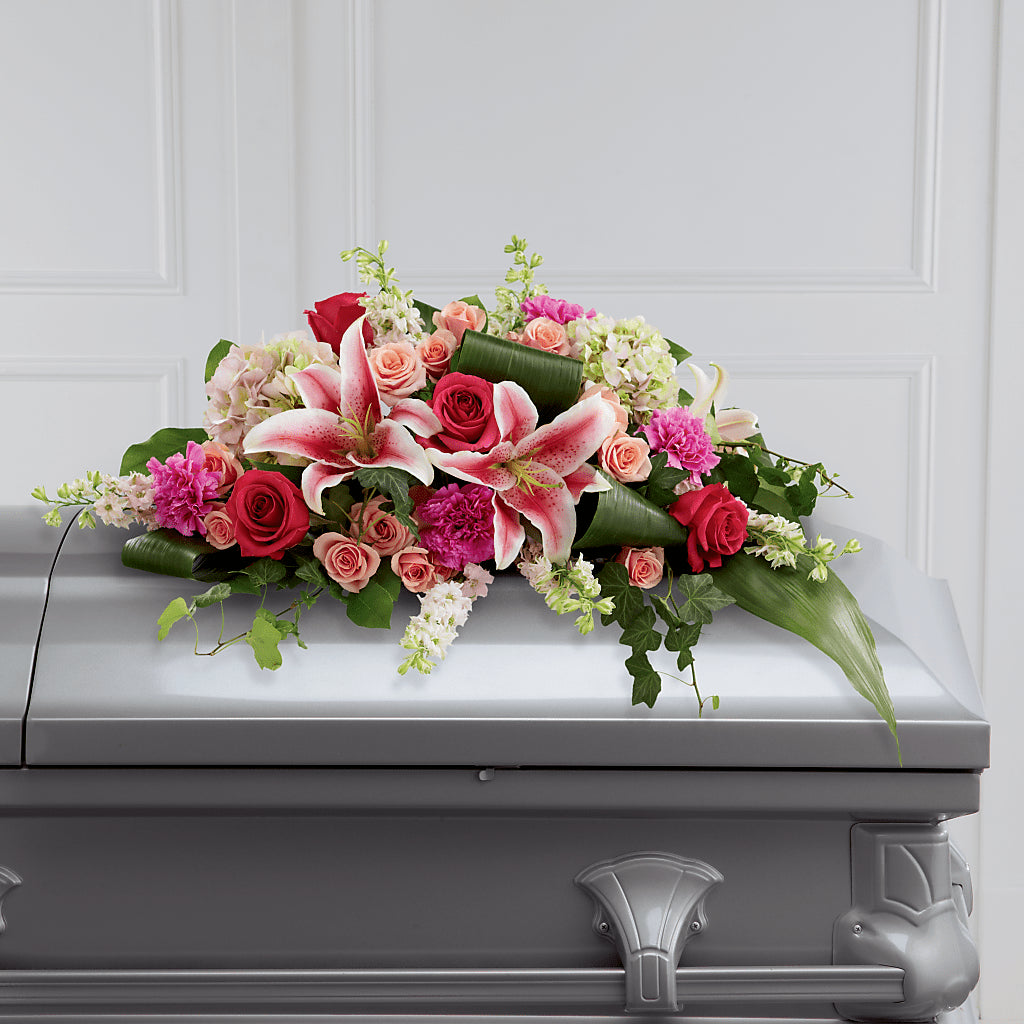 Splendid Grace Casket Spray – Amora Floral Studio, Mooresville NC