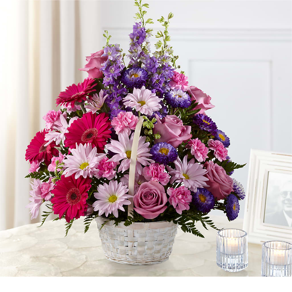Pastel Peace Basket – Amora Floral Studio, Mooresville NC