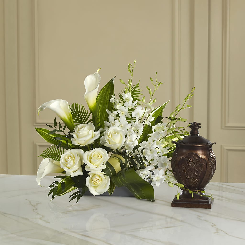 At Peace Arrangement – Amora Floral Studio, Mooresville NC