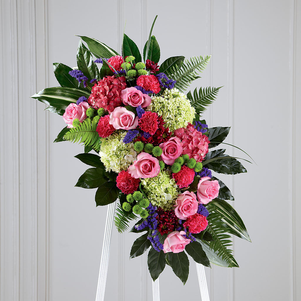 Refreshing Mix Standing Spray – Amora Floral Studio, Mooresville NC