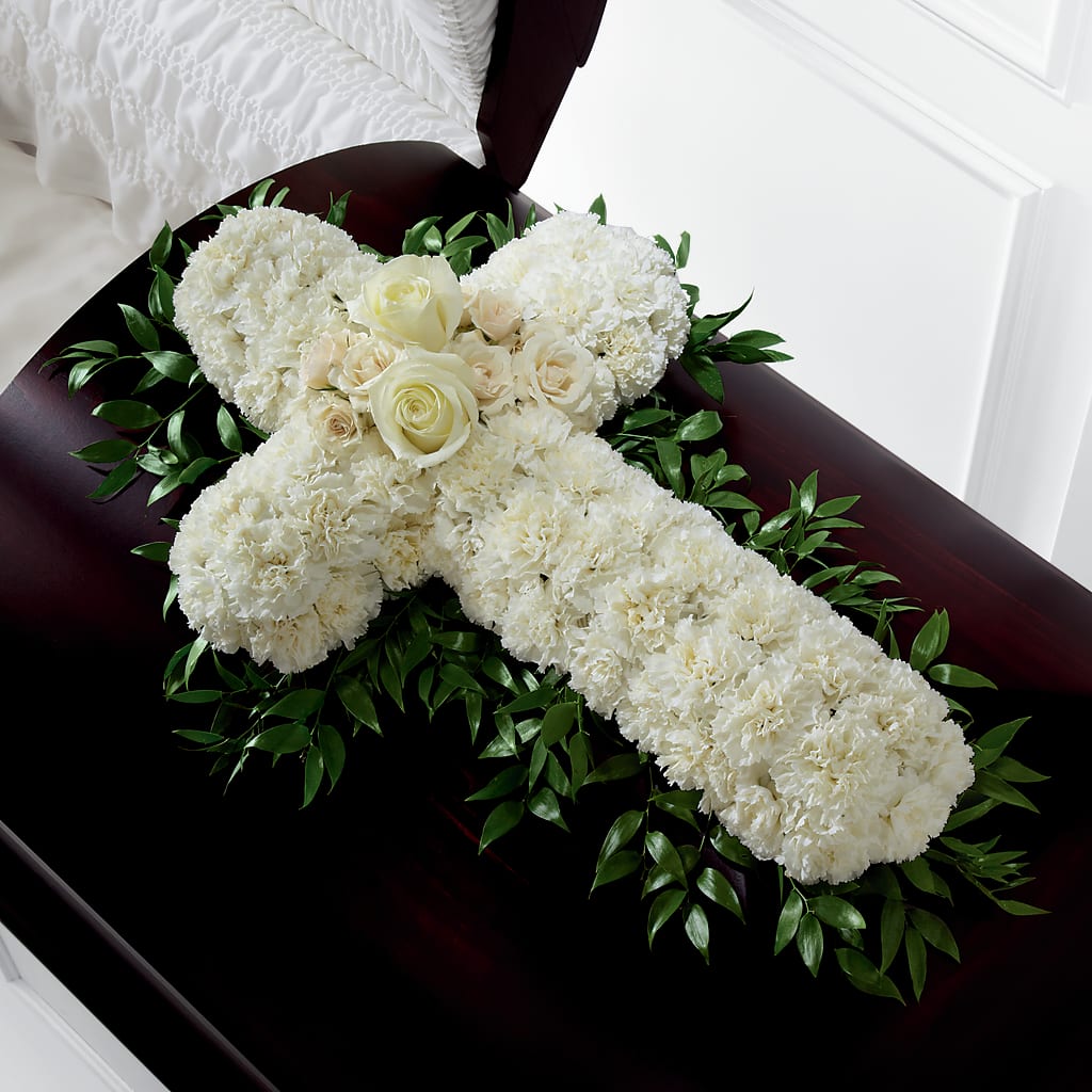 Peaceful Memories Casket Spray (Standard) – Amora Floral Studio, Mooresville NC