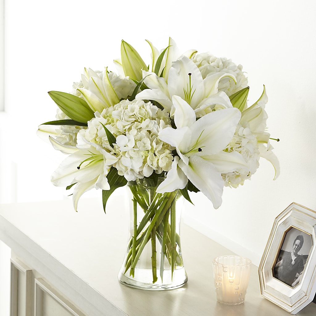 Compassionate Lily Bouquet – Amora Floral Studio, Mooresville NC