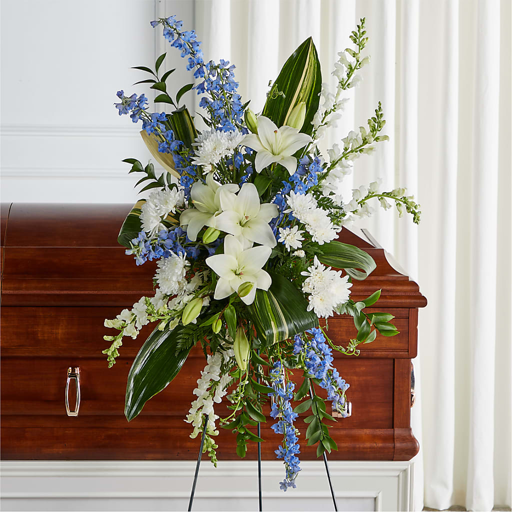 Eternal Impressions Standing Spray – Amora Floral Studio, Mooresville NC