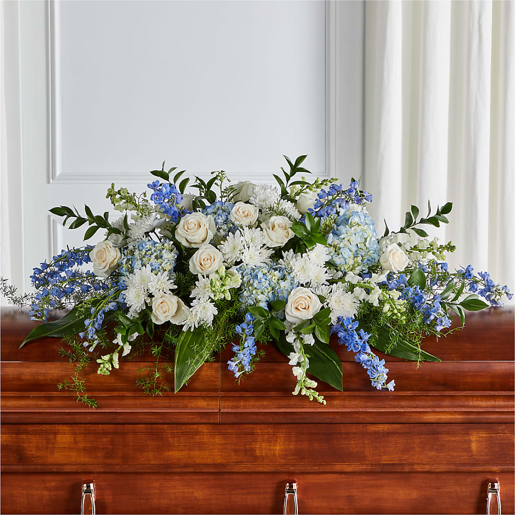 Timeless Essence Casket Spray – Amora Floral Studio, Mooresville NC