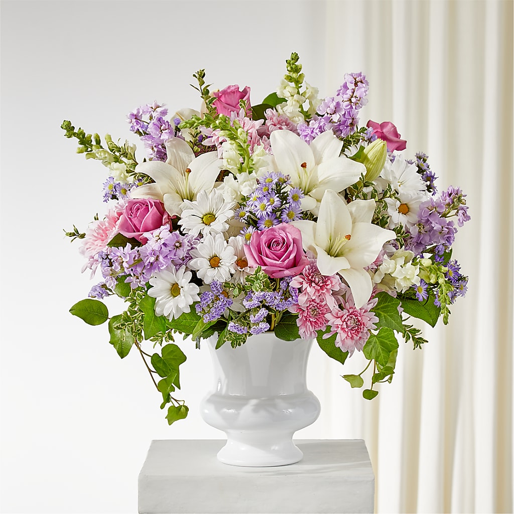Remarkable Life Urn Arrangement – Amora Floral Studio, Mooresville NC