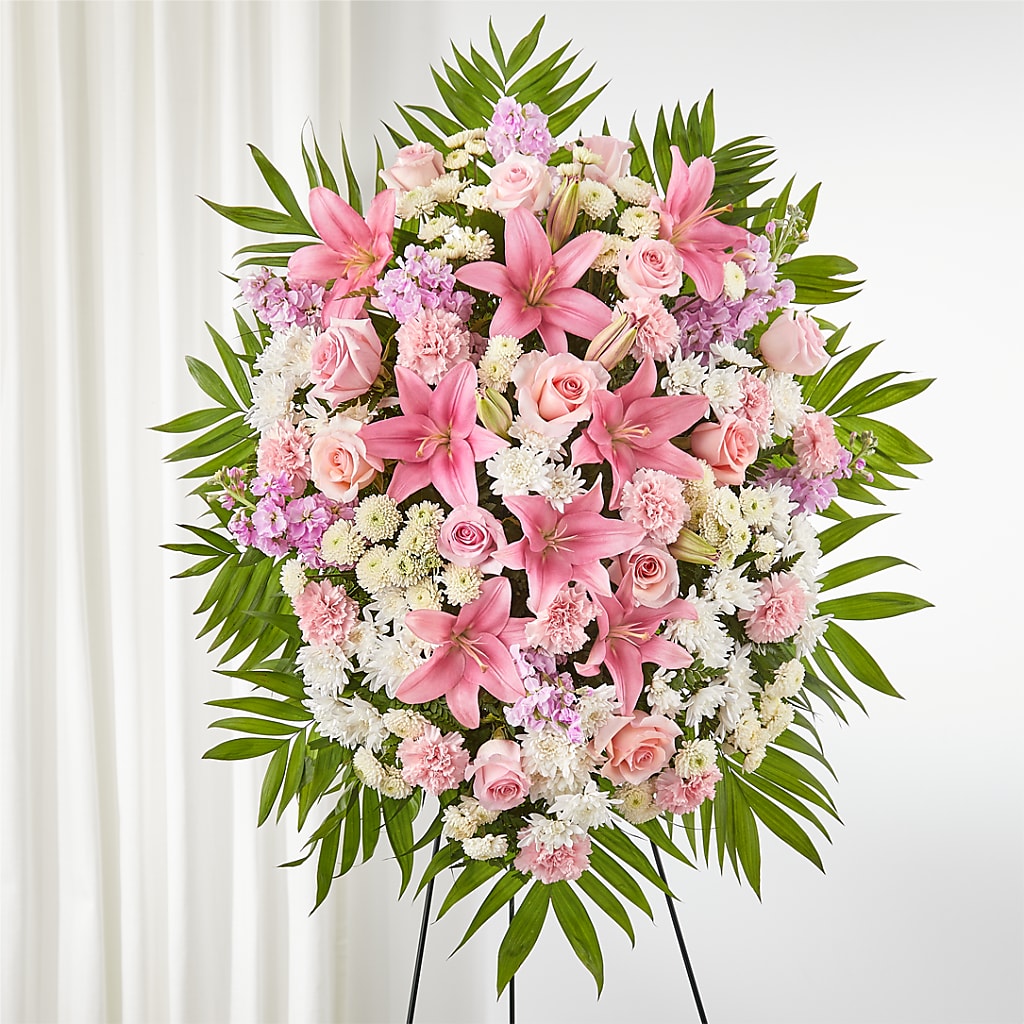 Offering Solace Standing Spray – Amora Floral Studio, Mooresville NC