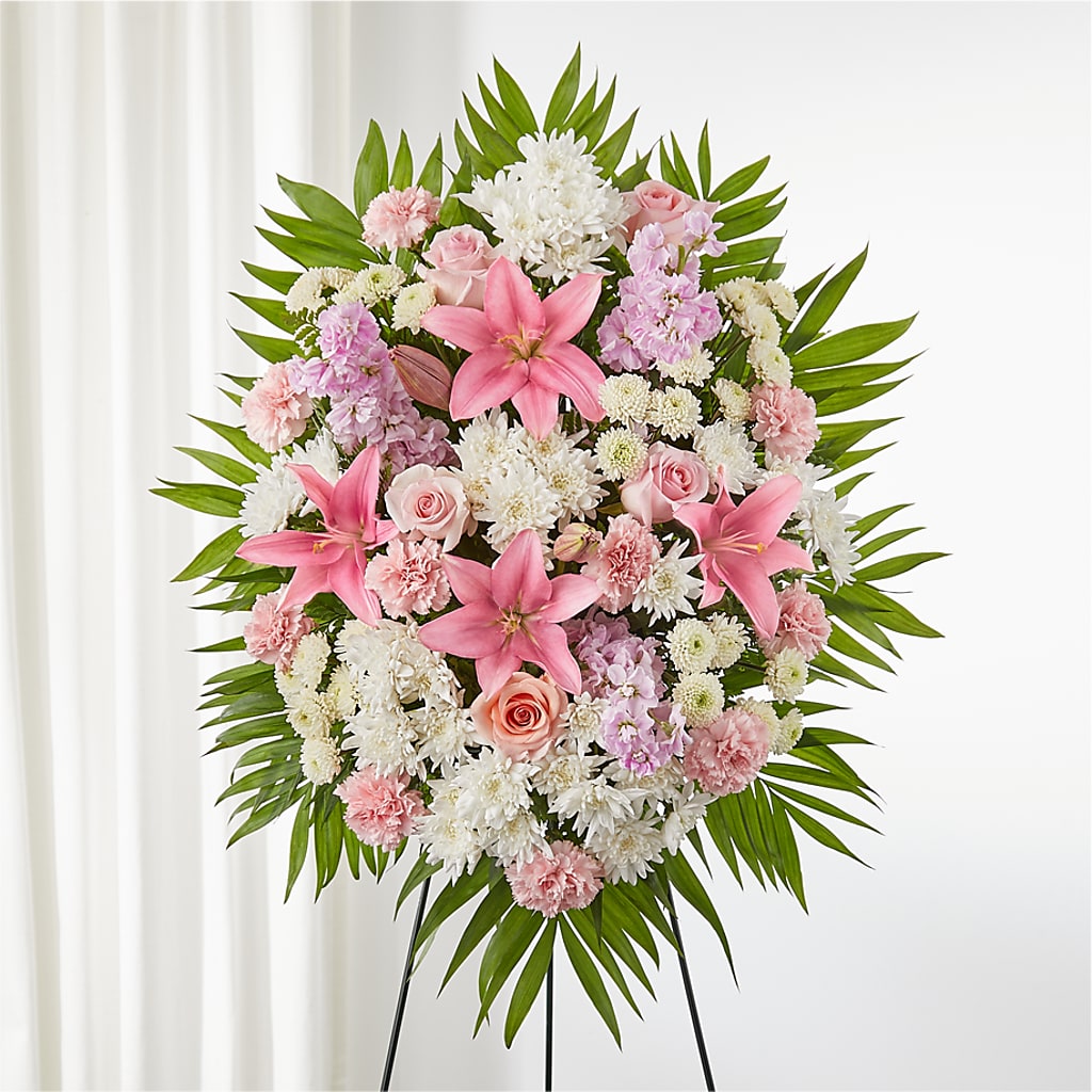 Offering Solace Standing Spray – Amora Floral Studio, Mooresville NC