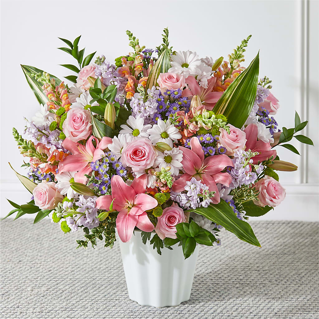 Abundant Compassion Floor Basket – Amora Floral Studio, Mooresville NC