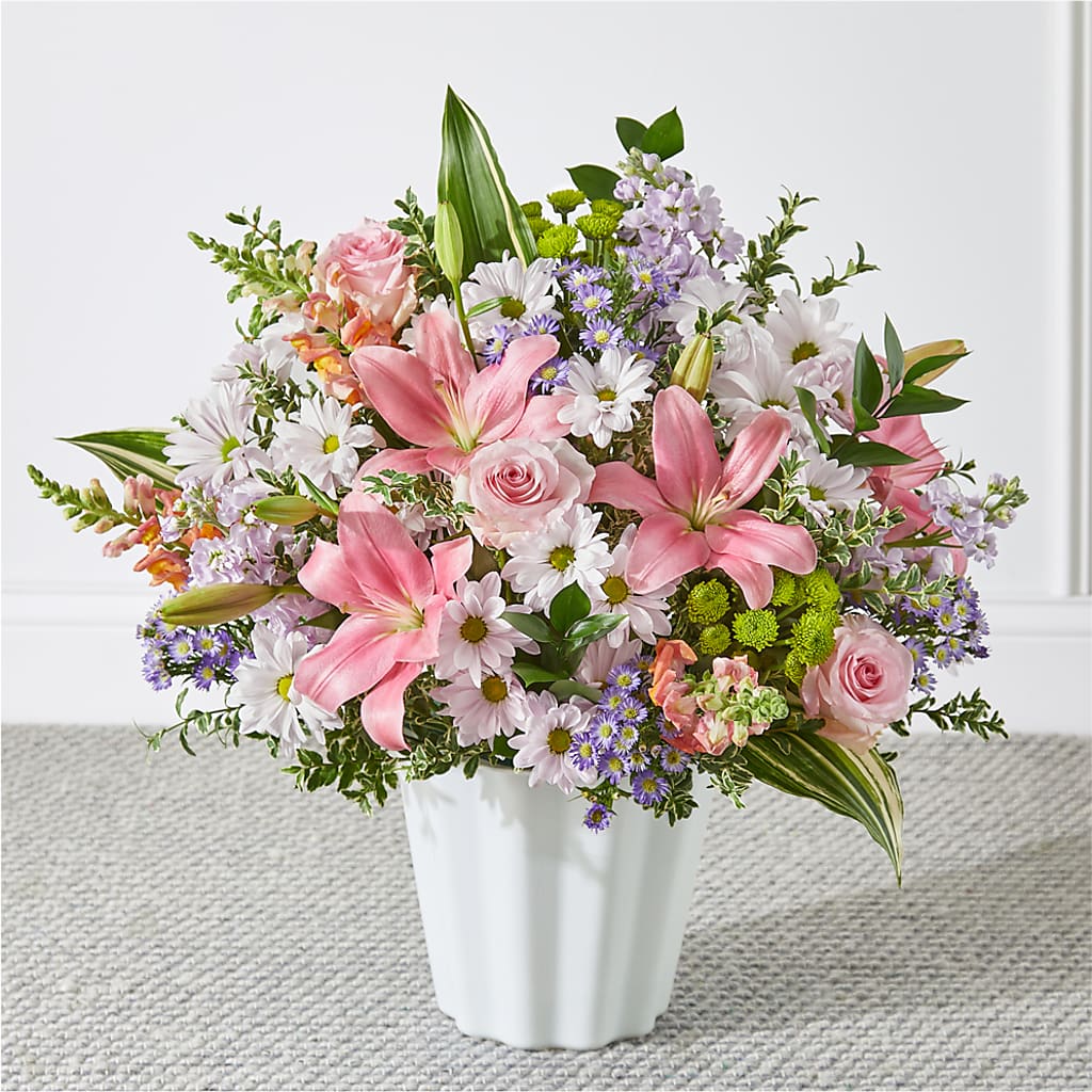 Abundant Compassion Floor Basket – Amora Floral Studio, Mooresville NC