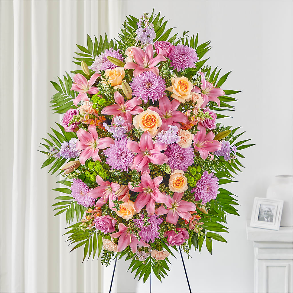 Love & Light Standing Spray – Amora Floral Studio, Mooresville NC