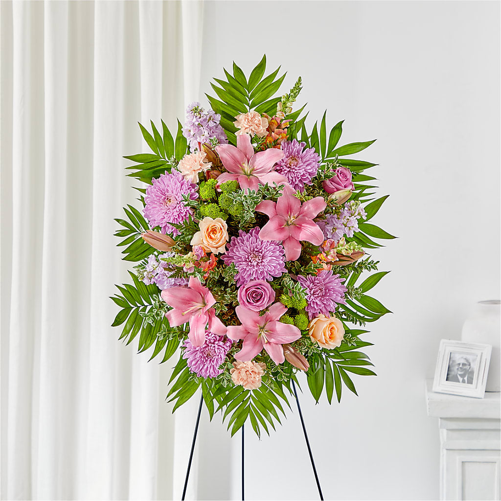 Love & Light Standing Spray – Amora Floral Studio, Mooresville NC