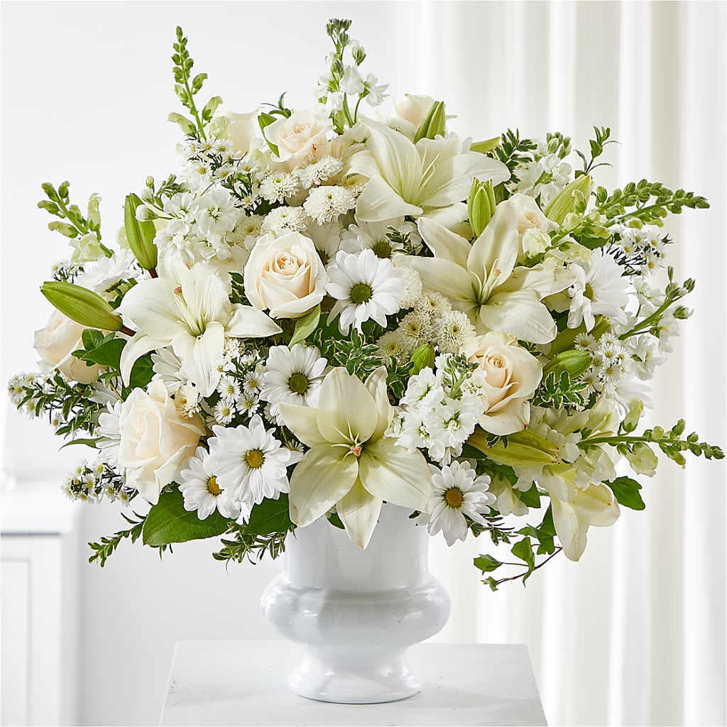 Uplifting Urn Arrangement – Amora Floral Studio, Mooresville NC