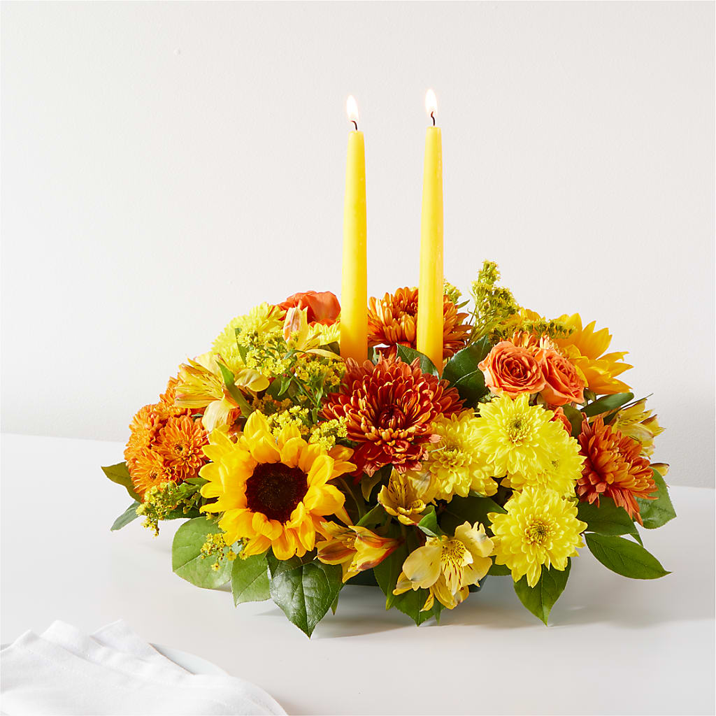 Autumn Harmony Centerpiece – Amora Floral Studio, Mooresville NC