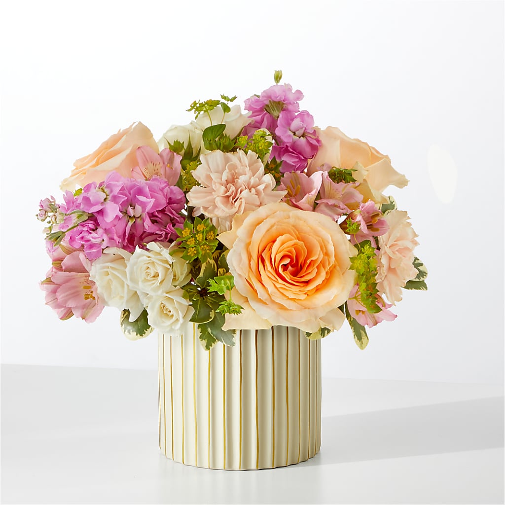 Paradise Bouquet with Ivory Vase – Amora Floral Studio, Mooresville NC
