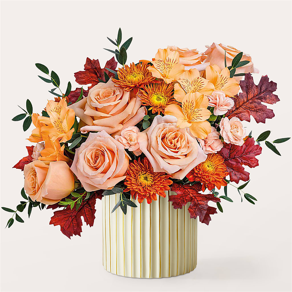 Spiced Latte Bouquet with Ivory Vase – Amora Floral Studio, Mooresville NC