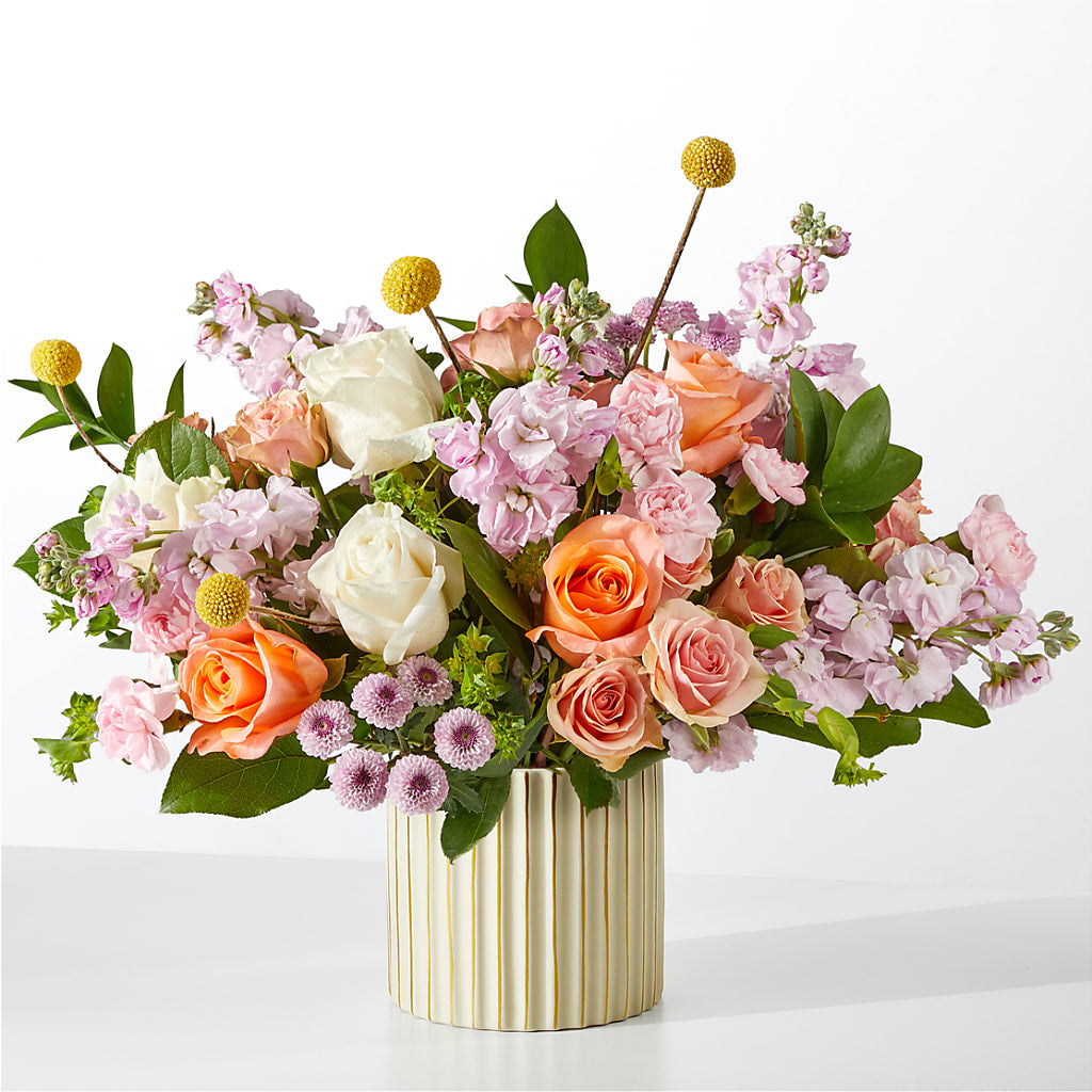 French Market Bouquet with Ivory Vase – Amora Floral Studio, Mooresville NC
