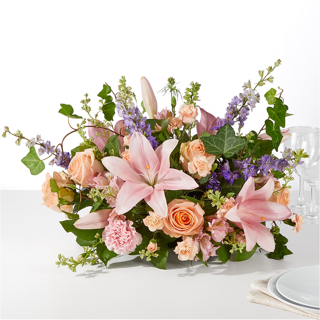 Blossom Time Centerpiece – Amora Floral Studio, Mooresville NC