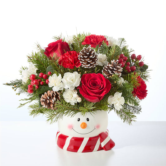 Jolly Snowman Bouquet –  Amora Floral Studio, Mooresville NC