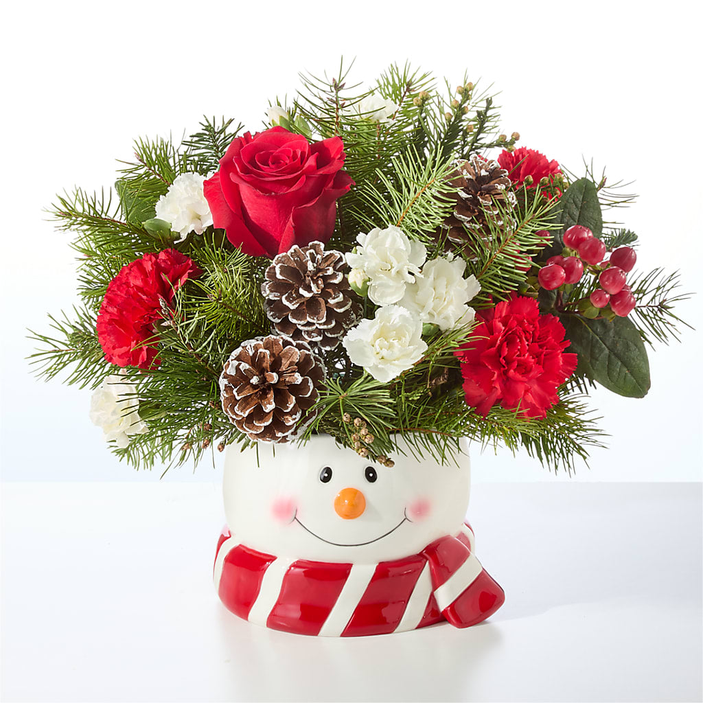 Jolly Snowman Bouquet –  Amora Floral Studio, Mooresville NC