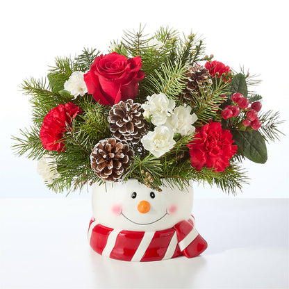 Jolly Snowman Bouquet –  Amora Floral Studio, Mooresville NC