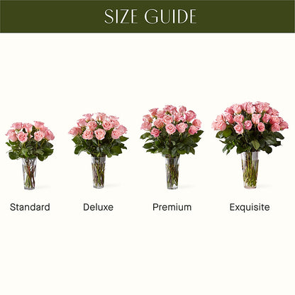 Long Stem Pink Rose Bouquet –  Amora Floral Studio, Mooresville NC