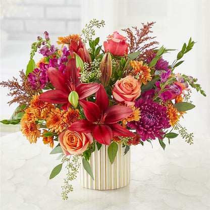 Burgundy Landscape Bouquet –  Amora Floral Studio, Mooresville NC