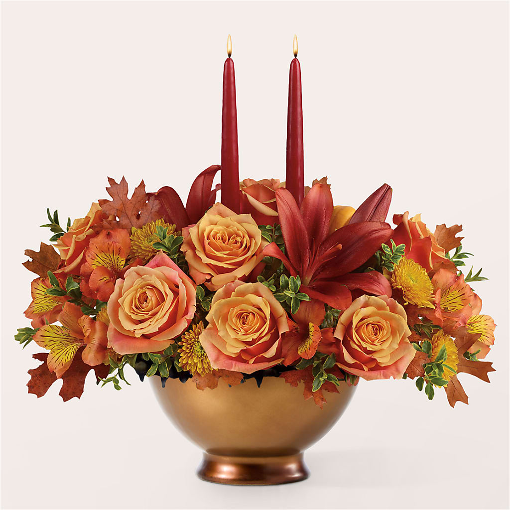 Harvest Table Centerpiece –  Amora Floral Studio, Mooresville NC