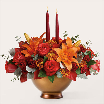 Fruits of Fall Centerpiece –  Amora Floral Studio, Mooresville NC