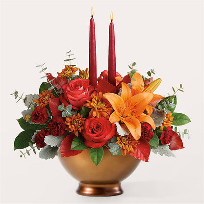 Fruits of Fall Centerpiece –  Amora Floral Studio, Mooresville NC