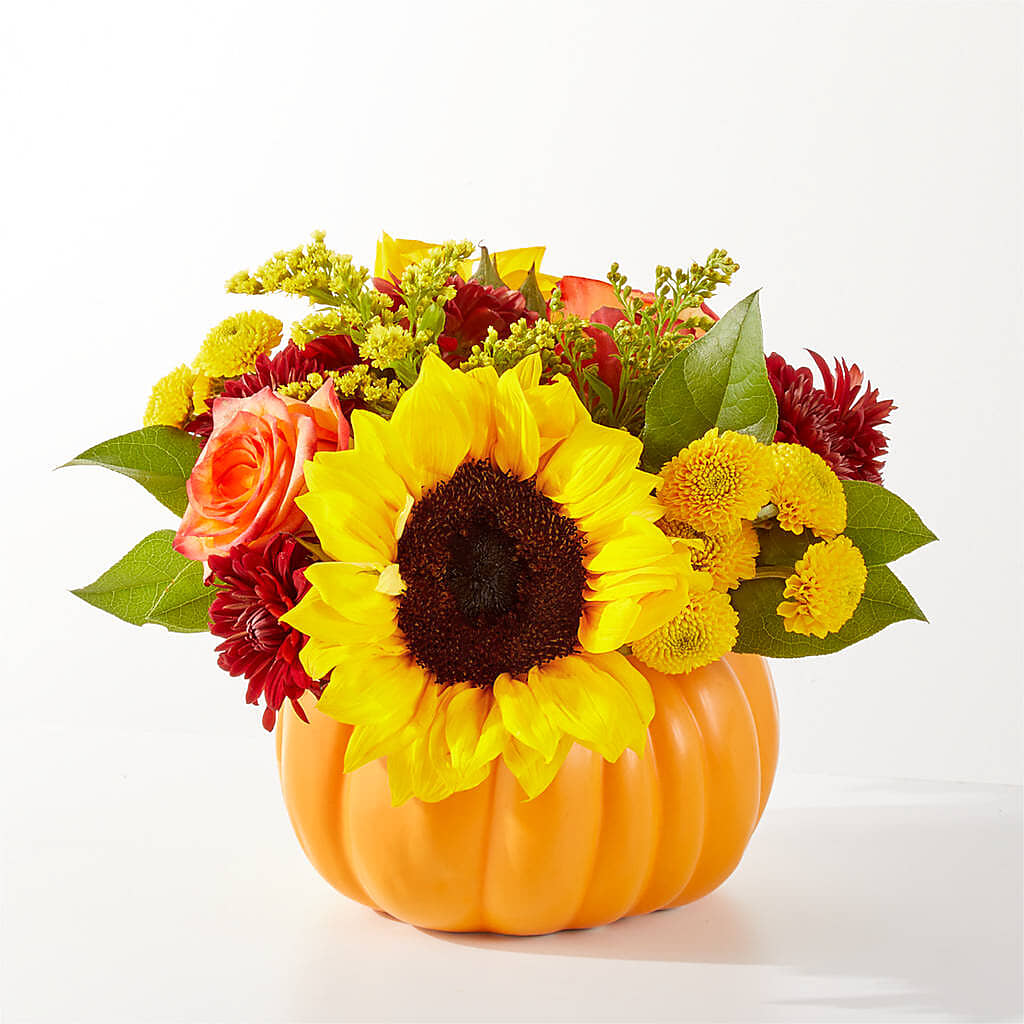 Golden Gourd Pumpkin Bouquet –  Amora Floral Studio, Mooresville NC