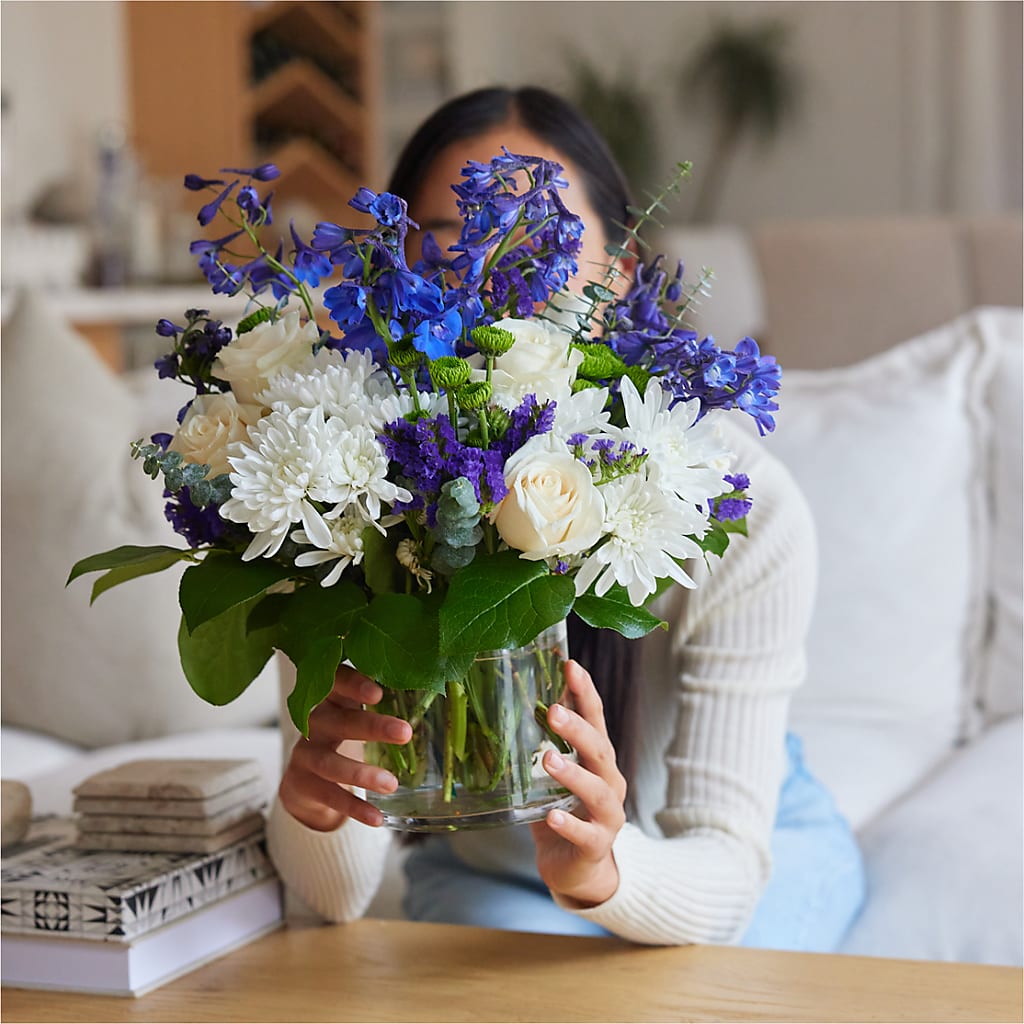 Cerulean Waves Bouquet –  Amora Floral Studio, Mooresville NC