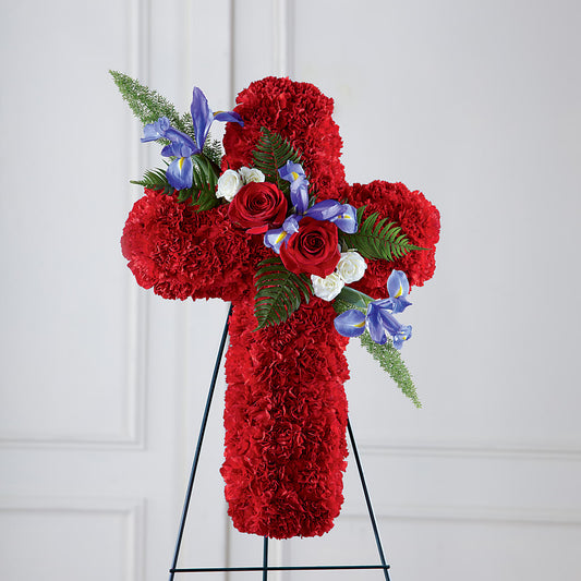 Faithful Hero Floral Cross –  Amora Floral Studio, Mooresville NC