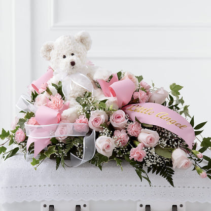 Touch of Sympathy Casket Spray –  Amora Floral Studio, Mooresville NC