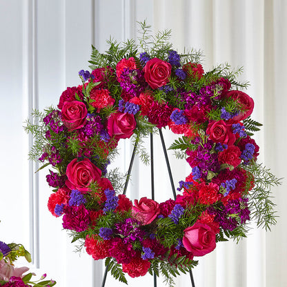 Calming Colors Wreath –  Amora Floral Studio, Mooresville NC