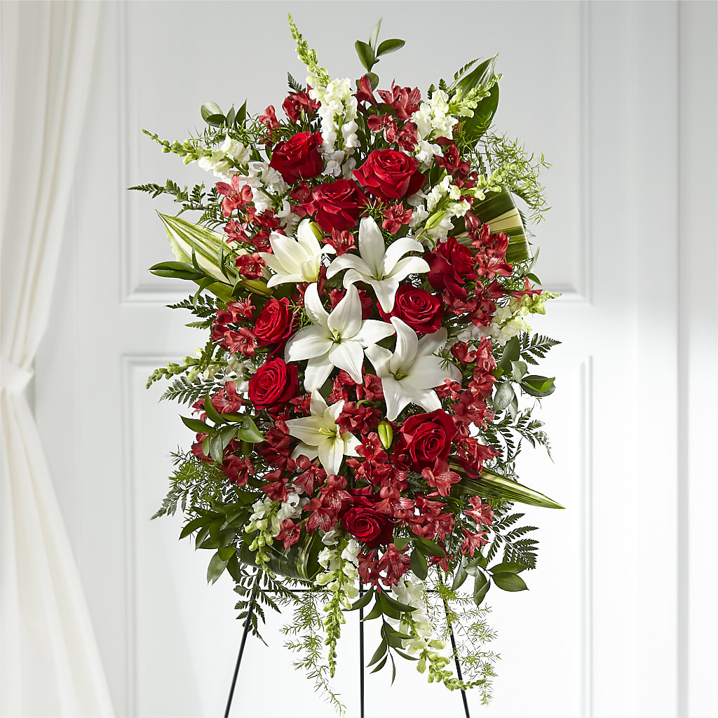 Everlasting Memory Standing Spray –  Amora Floral Studio, Mooresville NC