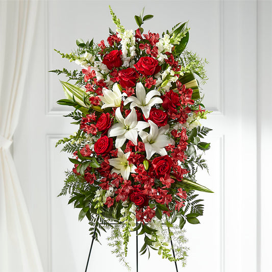 Everlasting Memory Standing Spray –  Amora Floral Studio, Mooresville NC
