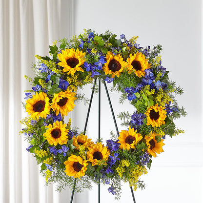 Bright Rays Wreath –  Amora Floral Studio, Mooresville NC