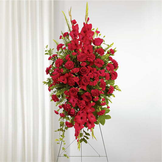 From the Heart Standing Spray –  Amora Floral Studio, Mooresville NC