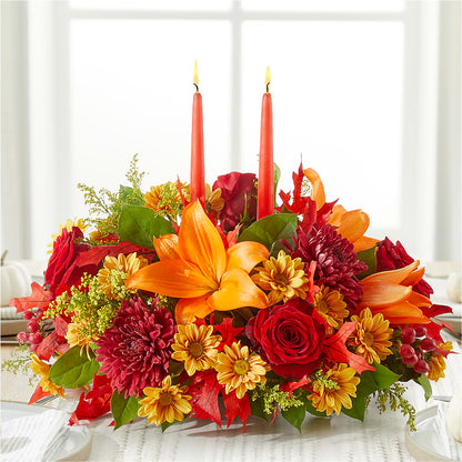 Autumn's Embrace Centerpiece –  Amora Floral Studio, Mooresville NC