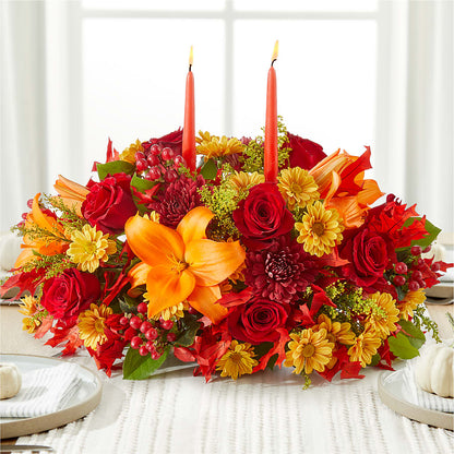 Autumn's Embrace Centerpiece –  Amora Floral Studio, Mooresville NC