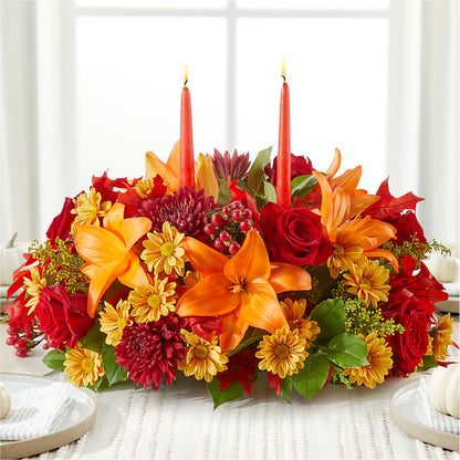 Autumn's Embrace Centerpiece –  Amora Floral Studio, Mooresville NC