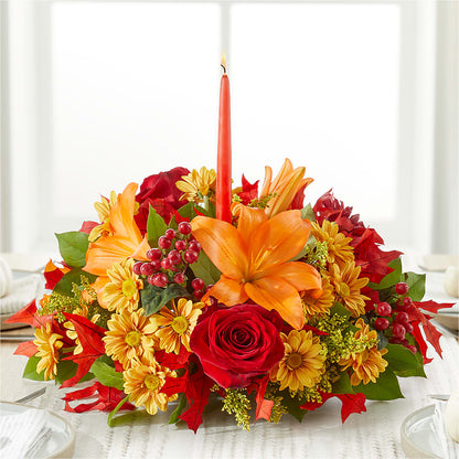Autumn's Embrace Centerpiece –  Amora Floral Studio, Mooresville NC
