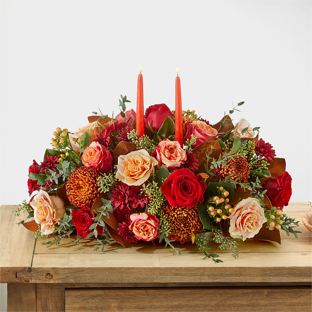 Gather Near Centerpiece –  Amora Floral Studio, Mooresville NC