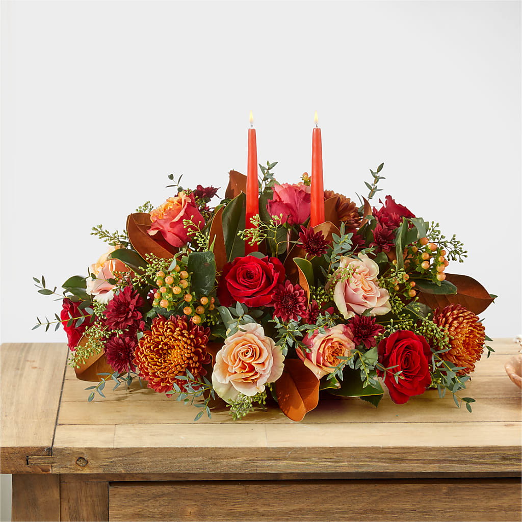 Gather Near Centerpiece –  Amora Floral Studio, Mooresville NC