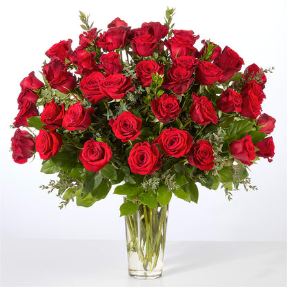 Forever Yours Fifty Stem Red Rose Bouquet –  Amora Floral Studio, Mooresville NC